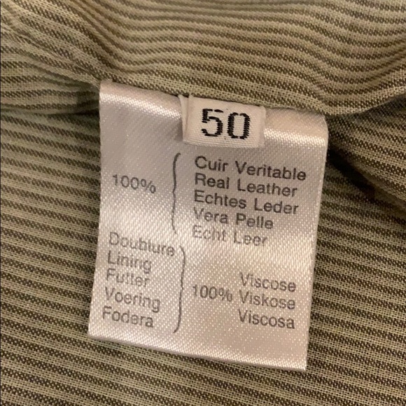 Barneys New York leather jacket black suede men 50 - Picture 10 of 10